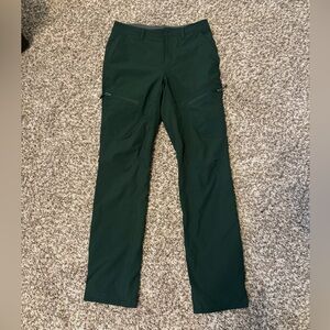 Eddie Bauer Women's 2.0 Polar Fleece-Lined Straight Leg Pants Green Size 2